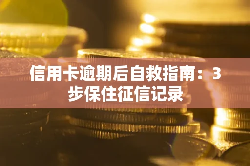 济南信用卡逾期后自救指南：3步保住征信记录