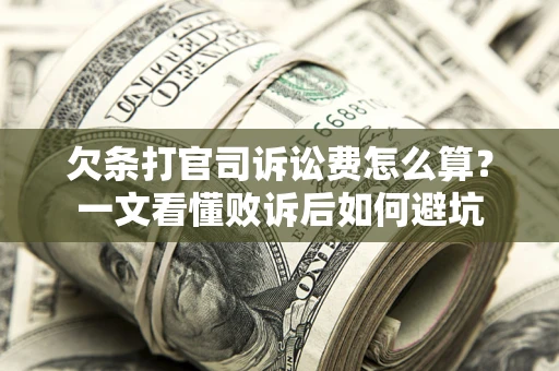 济南欠条打官司诉讼费怎么算？一文看懂败诉后如何避坑